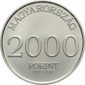 2000 Forint 2015, KM# 892, Hungary, 150th Anniversary of Death of Ignaz Semmelweis