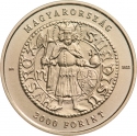 2000 Forint 2022, Adamo# EM462, Hungary, Gold Florins of Medieval Hungary, Gold Florin of John Hunyadi