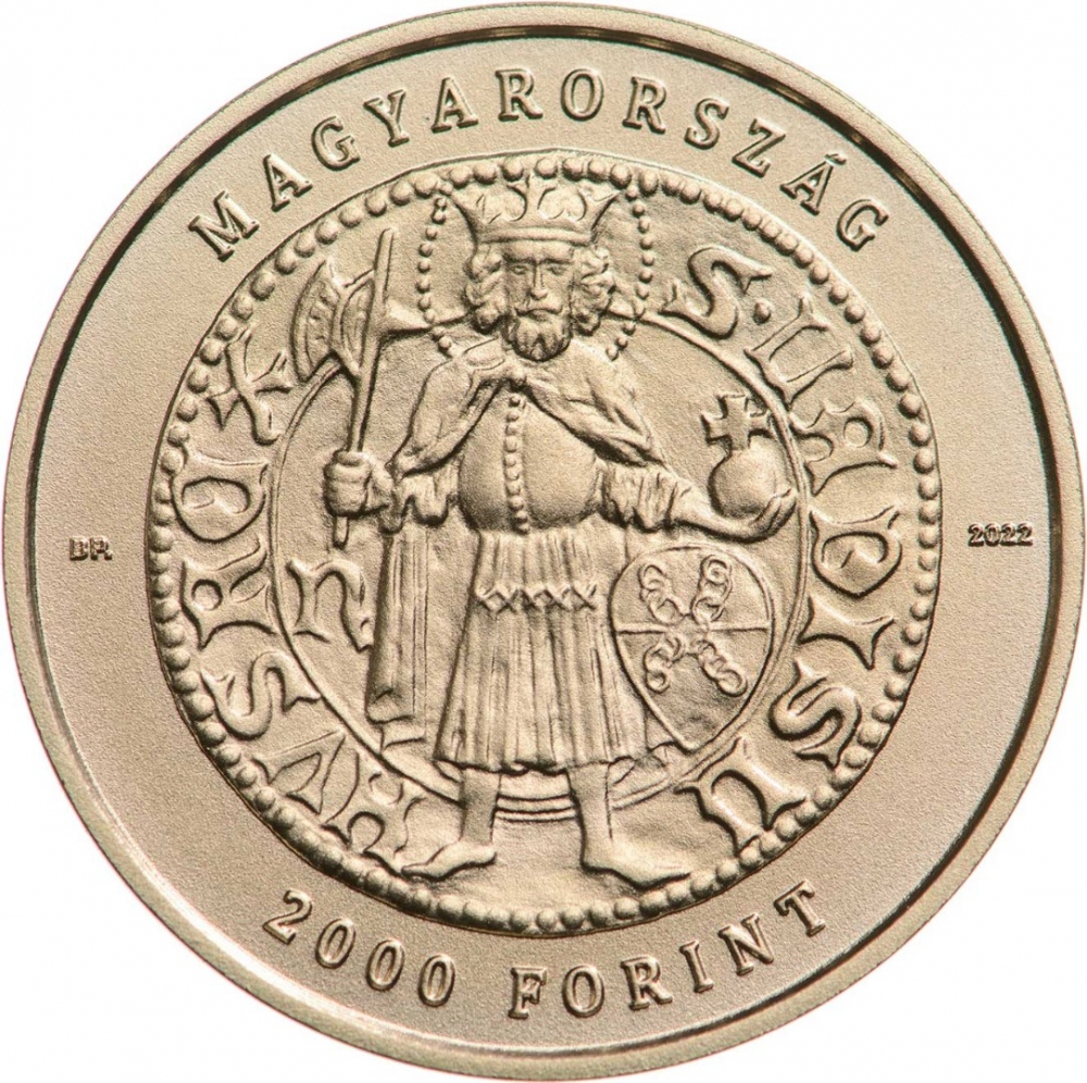 2000 Forint 2022, Adamo# EM462, Hungary, Gold Florins of Medieval Hungary, Gold Florin of John Hunyadi