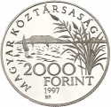2000 Forint 1997, KM# 722, Hungary, Old Balaton Ships, Helka & Kelén
