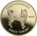 2000 Forint 2022, Adamo# EM471, Hungary, Hungarian Shepherd and Hunting Dog Breeds, Mudi
