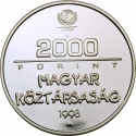 2000 Forint 1998, KM# 729, Hungary, UNICEF, Children of the World