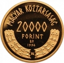 20 000 Forint 1996, KM# 719, Hungary, 1100th Anniversary of the Hungarian Conquest