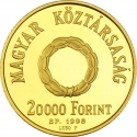 20 000 Forint 1998, KM# 728, Hungary, 150th Anniversary of Hungarian Revolution of 1848