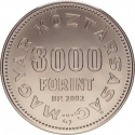 3000 Forint 2002, KM# 767, Hungary, 100th Anniversary of Birth of Margit Kovács