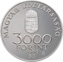 3000 Forint 1999, KM# 735, Hungary, Integration into the European Union, St. Gellért Colonnade