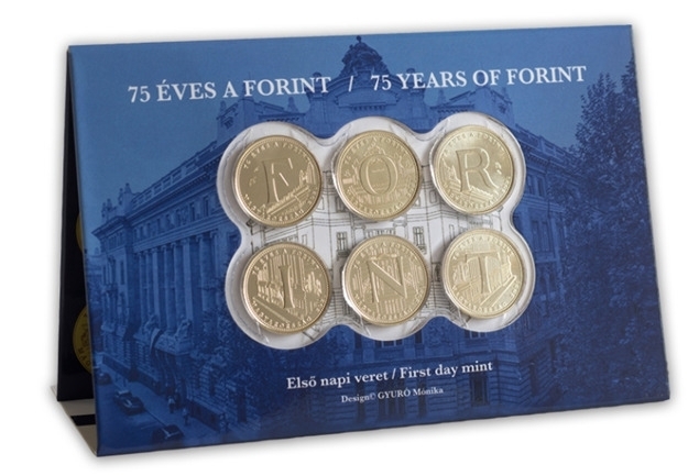 5 Forint 2021, Hungary, 75th Anniversary of the Introduction of the Forint, 03 - R, 5-coin set