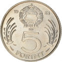 5 Forint 1983-1989, KM# 635, Hungary