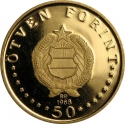 50 Forint 1968, KM# 583, Hungary, 150th Anniversary of Birth of Ignaz Semmelweis