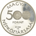 500 Forint 1986, KM# 656, Hungary, 1986 Football (Soccer) World Cup in Mexico