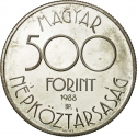 500 Forint 1988, KM# 667, Hungary, 1990 Football (Soccer) World Cup in Italy