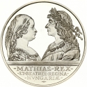 500 Forint 1990, KM# 679, Hungary, 500th Anniversary of Death of King Matthias Corvinus, Matthias Corvinus and Beatrice of Naples
