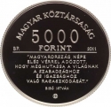 5000 Forint 2011, KM# 834, Hungary, 100th Anniversary of Birth of István Bibó