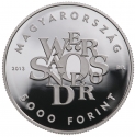 5000 Forint 2013, KM# 855, Hungary, Eurostar - European Writers, 100th Anniversary of Birth of Sándor Weöres