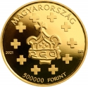 500 000 Forint 2021, Adamo# EM424, Hungary, Nation-Building Sovereigns of the Árpád Dynasty, King Stephen I