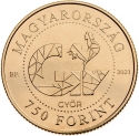 750 Forint 2021, Adamo# EM425, Hungary, 750th Anniversary of Győr Becoming a Royal Town