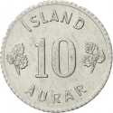 10 Aurar 1970-1974, KM# 10a, Iceland