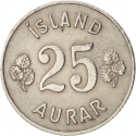 25 Aurar 1946-1967, KM# 11, Iceland