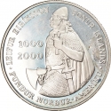 1000 Kronur 2000, KM# 37, Iceland, 1000th Anniversary of the Leif Erikson's Discovery of the New World