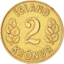 2 Kronur 1946, KM# 13, Iceland