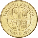 50 Kronur 1987-2005, KM# 31, Iceland