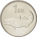 1 Krona 1989-2011, KM# 27a, Iceland