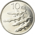 10 Kronur 1996-2008, KM# 29.1a, Iceland