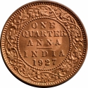 1/4 Anna 1912-1936, KM# 512, India, British (British Raj), George V