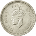 1 Rupee 1942-1945, KM# 557, India, British (British Raj), George VI