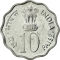 10 Paise 1974, KM# 28, India, Republic, Food and Agriculture Organization (FAO), Planned Families, Food for All