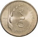 5 Rupees 2019-2021, KM# 513, India, Republic
