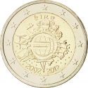 2 Euro 2012, KM# 71, Ireland, 10th Anniversary of Euro Coins and Banknotes