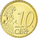 10 Euro Cent 2002-2006, KM# 35, Ireland