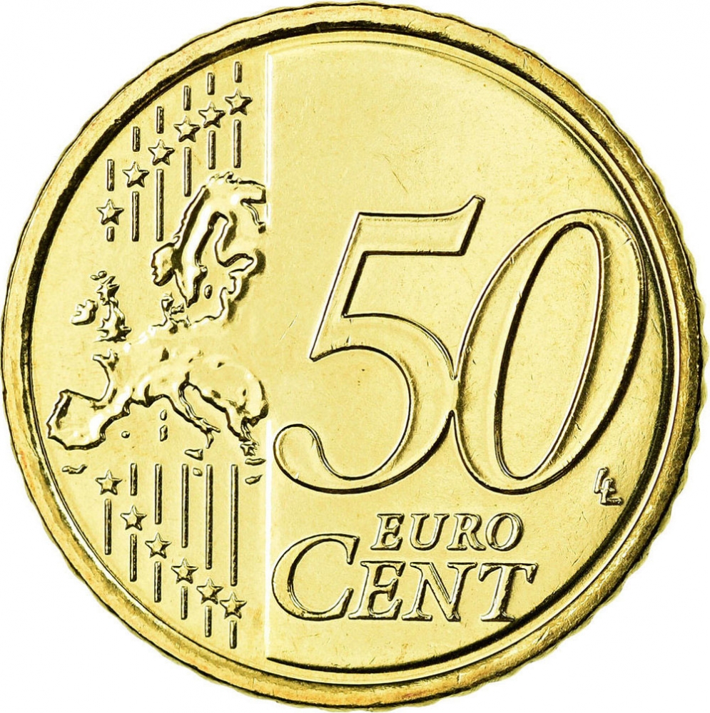 50 Euro Cent 2007-2021, KM# 49, Ireland