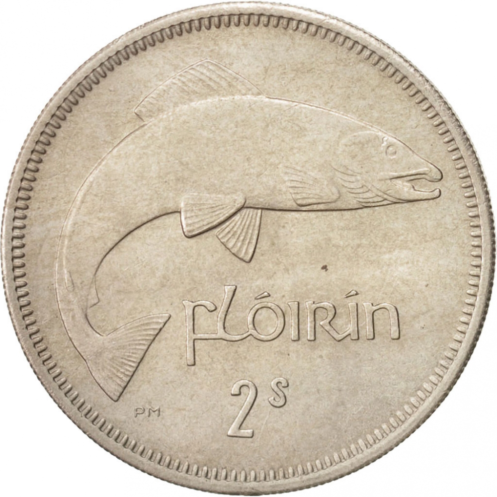 1 Florin 1951-1968, KM# 15a, Ireland