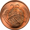 2 Pence 1988-2000, KM# 21a, Ireland
