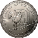 1 Crown 1976, KM# 38, Isle of Man, Elizabeth II, 100th Anniversary of the Horse Tram