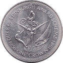 1 Crown 1981, KM# 76, Isle of Man, Elizabeth II, Duke of Edinburgh's Award, Rock Climbing, Sailing, Motorcycling