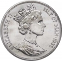 1 Crown 1985, KM# 189, Isle of Man, Elizabeth II, 85th Anniversary of Birth of the Queen Mother, The Queen Mother with Princesses Elizabeth and Margaret