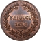 1 Baiocco 1835-1845, KM# 1320, Papal States, Pope Gregory XVI