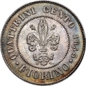 1 Florin 1859, C# 79, Tuscany