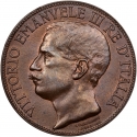 10 Centesimi 1911, KM# 51, Italy, Victor Emmanuel III, 50th Anniversary of the Kingdom of Italy