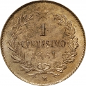 1 Centesimo 1861-1867, KM# 1, Italy, Victor Emmanuel II