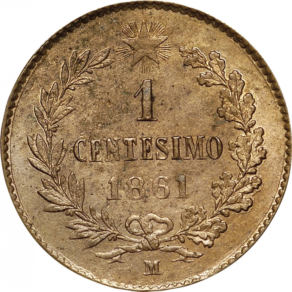 1 Centesimo Italy 1861-1867, KM# 1