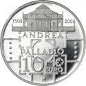 10 Euro 2008, KM# 305, Italy, Eurostar - Cultural Heritage, 500th Anniversary of Birth of Andrea Palladio