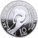 10 Euro 2005, KM# 260, Italy, Torino 2006 Winter Olympics, Alpine Skiing