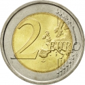 2 Euro 2008, KM# 301, Italy, 60th Anniversary of the Universal Declaration of Human Rights
