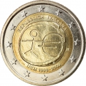 2 Euro 2009, KM# 312, Italy, 10th Anniversary of the European Monetary Union and the Introduction of the Euro