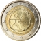 2 Euro 2009, KM# 312, Italy, 10th Anniversary of the European Monetary Union and the Introduction of the Euro