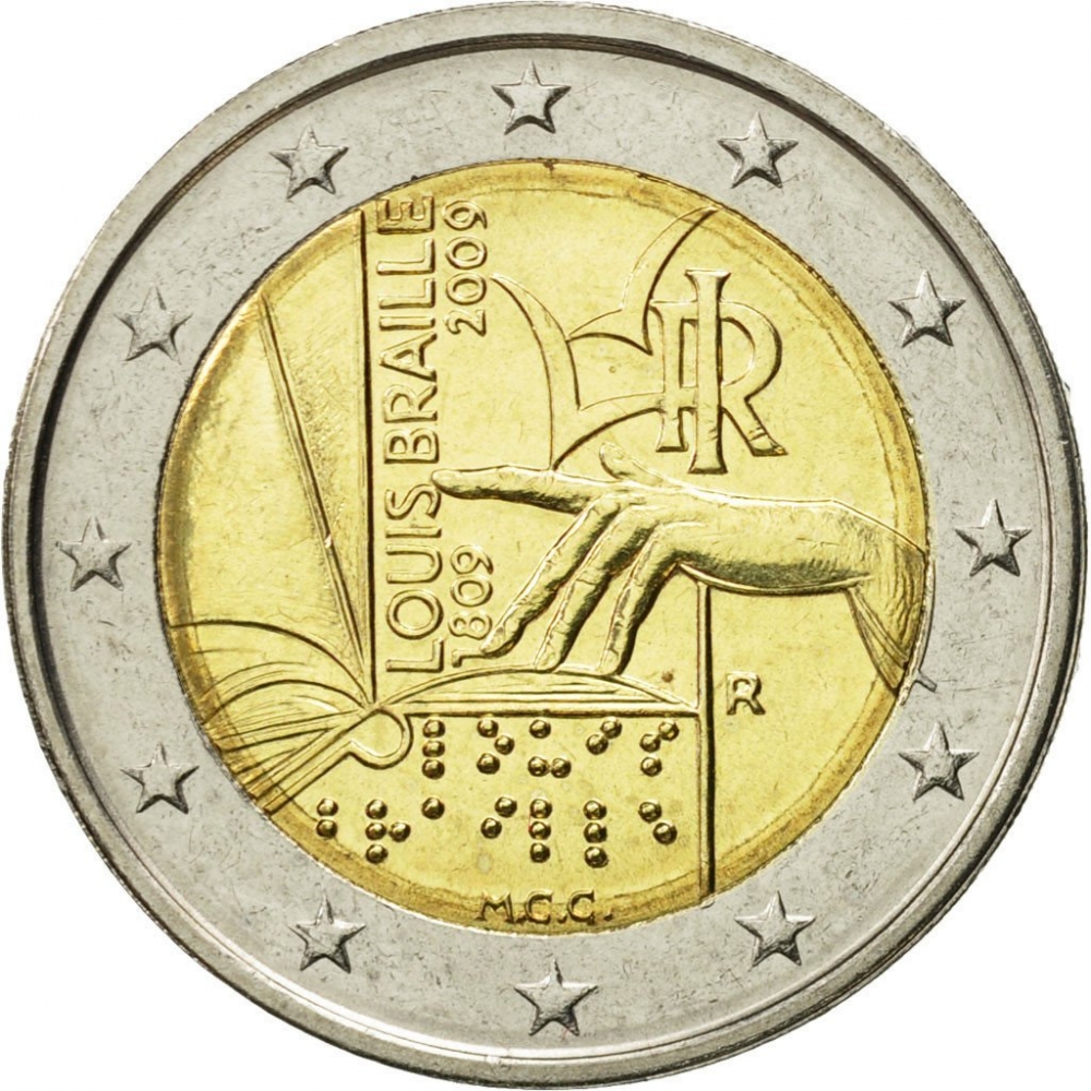 1 Dollar, Louis Braille, United States, 2009